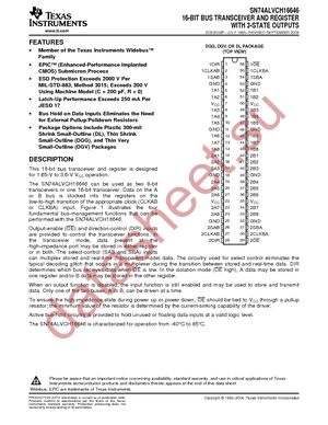 SN74ALVCH16646DGVR datasheet  